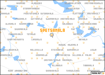 map of Spetsamåla