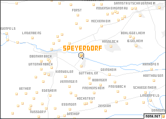 map of Speyerdorf