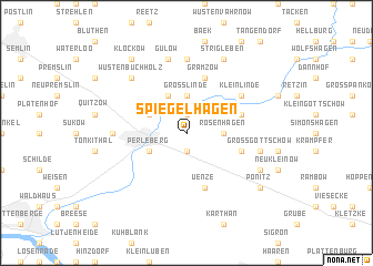 map of Spiegelhagen