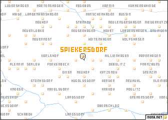 map of Spiekersdorf