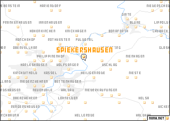 map of Spiekershausen