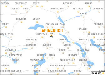 map of Śpiglówka