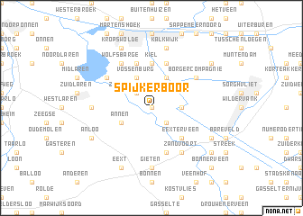 map of Spijkerboor