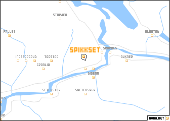 map of Spikkset