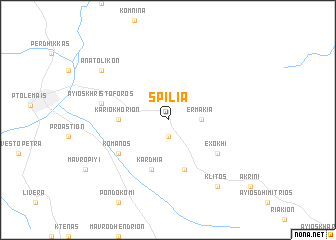 map of Spiliá
