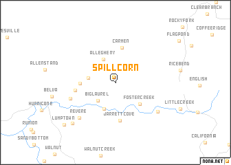 map of Spillcorn