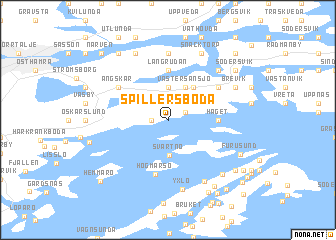 map of Spillersboda