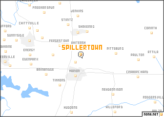 map of Spillertown