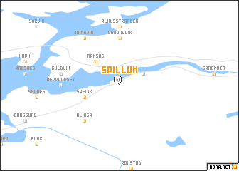 map of Spillum