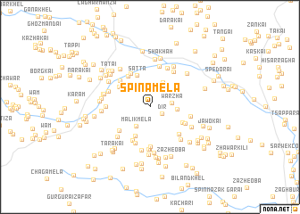 map of Spīna Mela