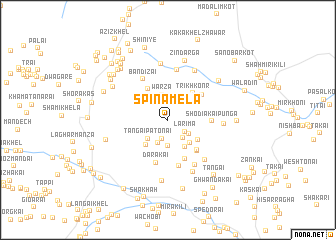 map of Spīna Mela