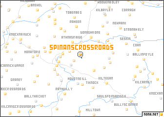 map of Spinans Cross Roads