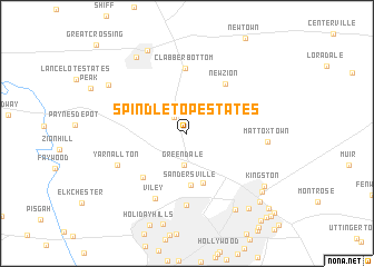 map of Spindletop Estates