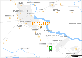 map of Spindletop