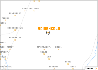 map of Spīneh Kalā