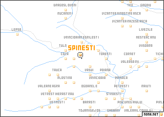 map of Spineşti