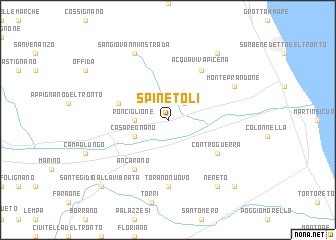 map of Spinetoli