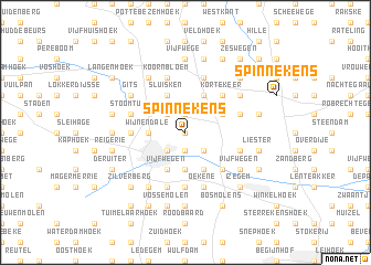 map of Spinnekens