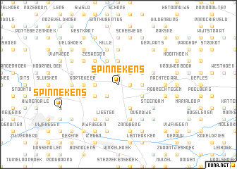 map of Spinnekens