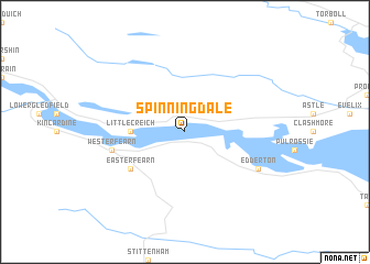 map of Spinningdale