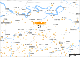 map of Špionjaci