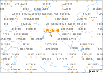 map of Spirgiai