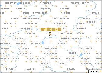 map of Spirgiukai