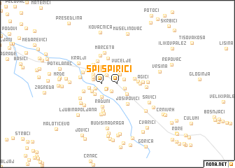 map of Špirići