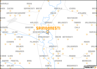 map of Spiridoneşti