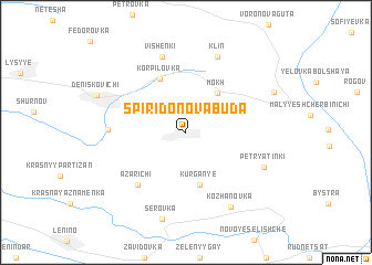 map of Spiridonova Buda