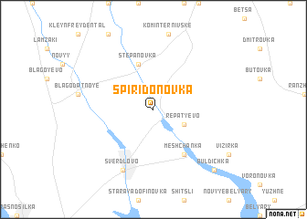 map of Spiridonovka