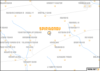 map of Spiridonov