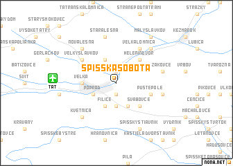 map of Spišská Sobota