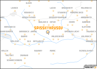 map of Spišský Hrušov