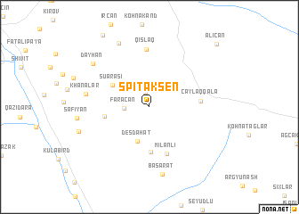 map of Spitakşen