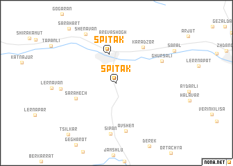 map of Spitak