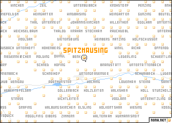 map of Spitzmäusing