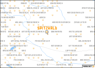 map of Spitzwald