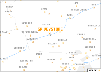 map of Spivey Store