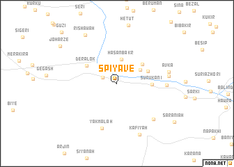 map of Spiyāvē