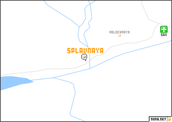 map of Splavnaya