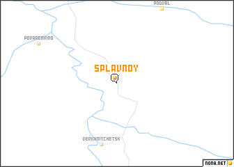 map of Splavnoy