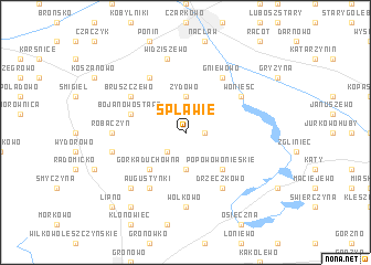 map of Spławie