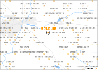 map of Spławie