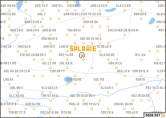 map of Spławie