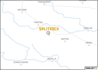 map of Split Rock