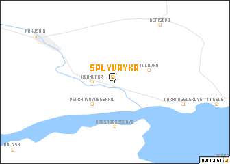 map of Splyvayka