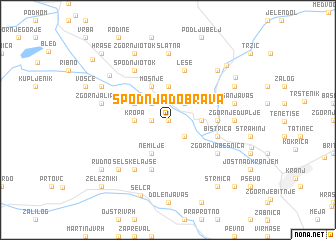 map of Spodnja Dobrava