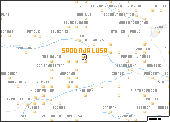 map of Spodnja Luša