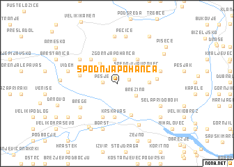 map of Spodnja Pohanca